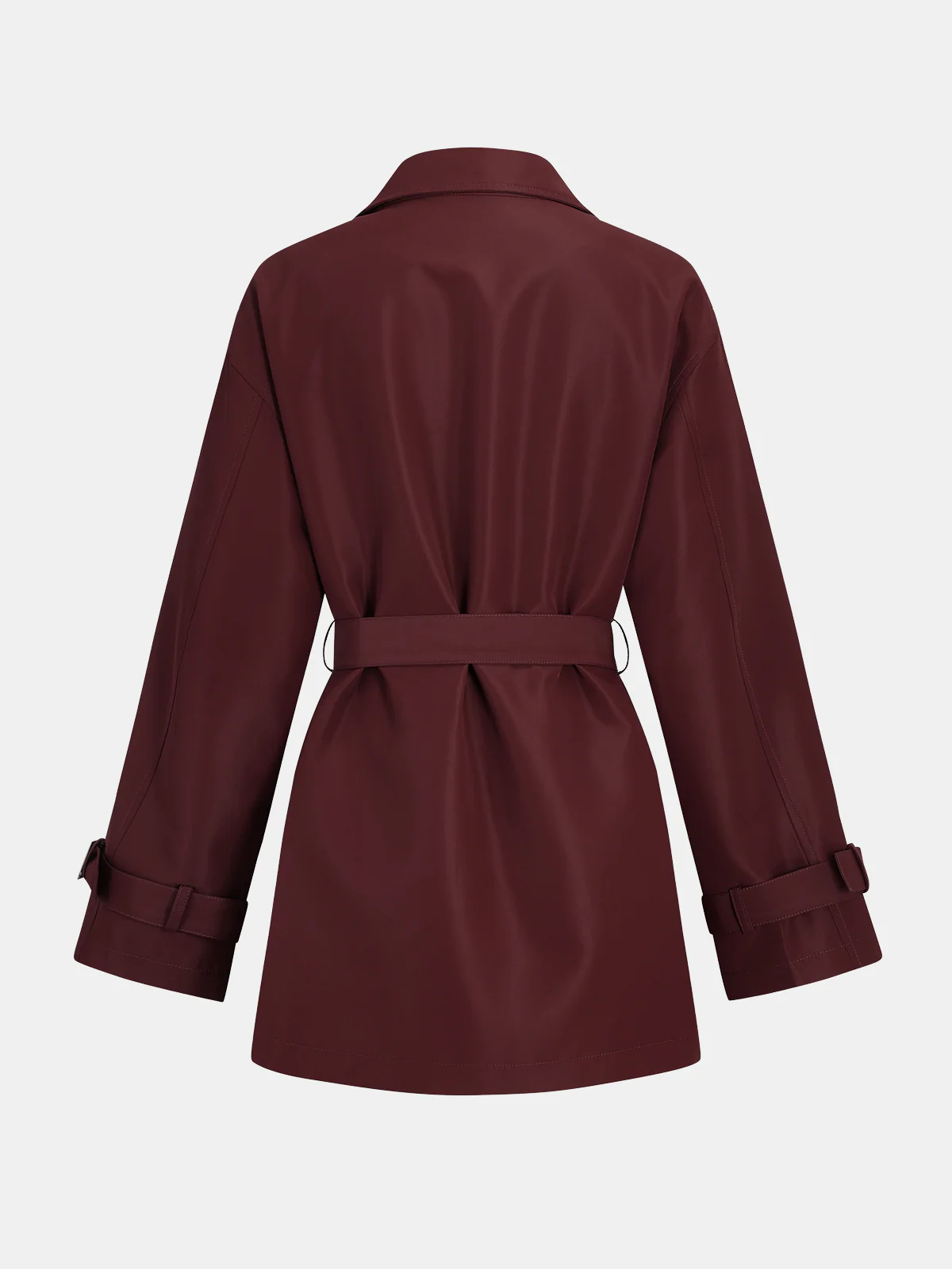 Belted Double-Breasted Trench Coat