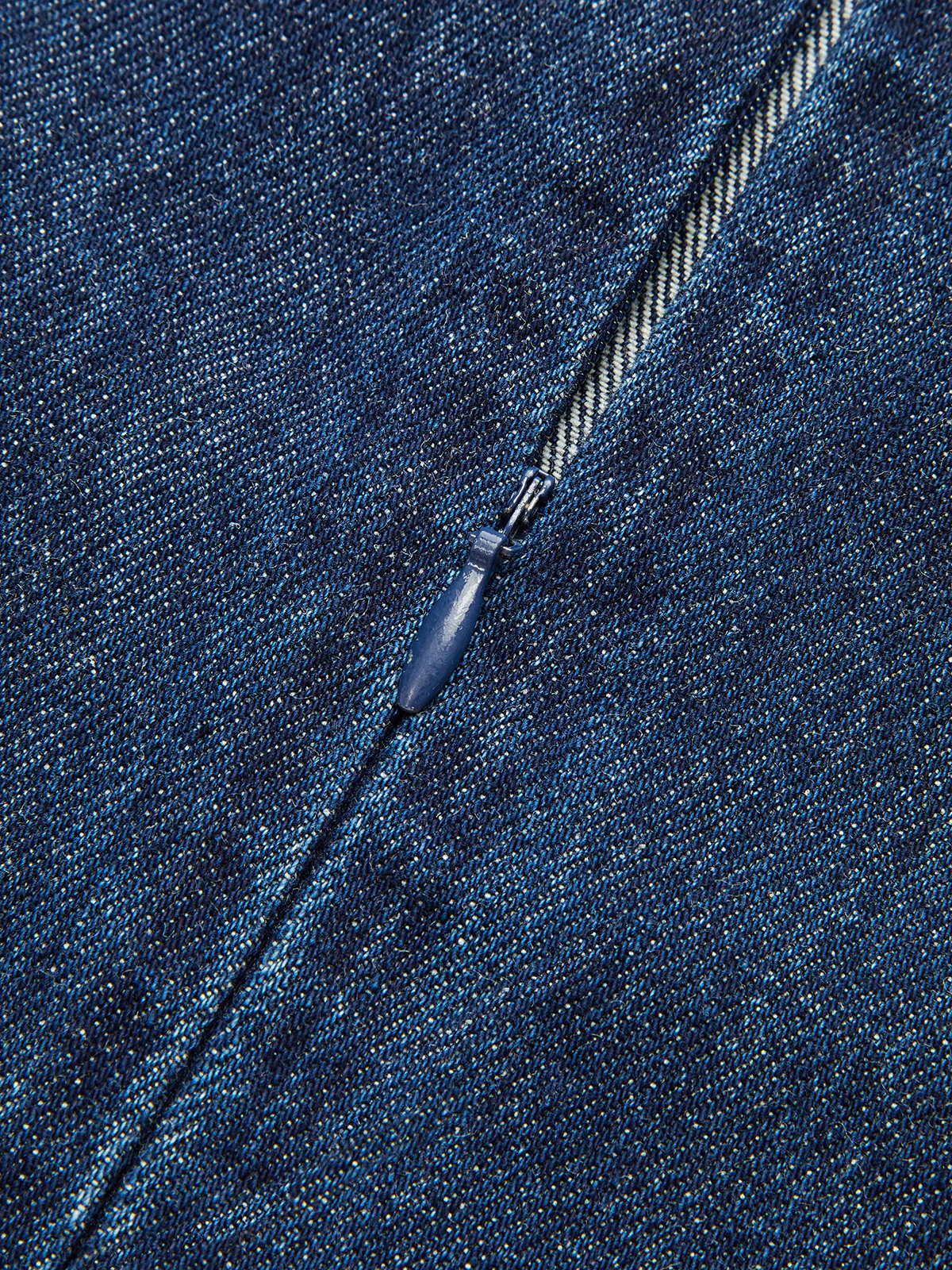 Metal Detail Denim Sleeveless Mini Dress