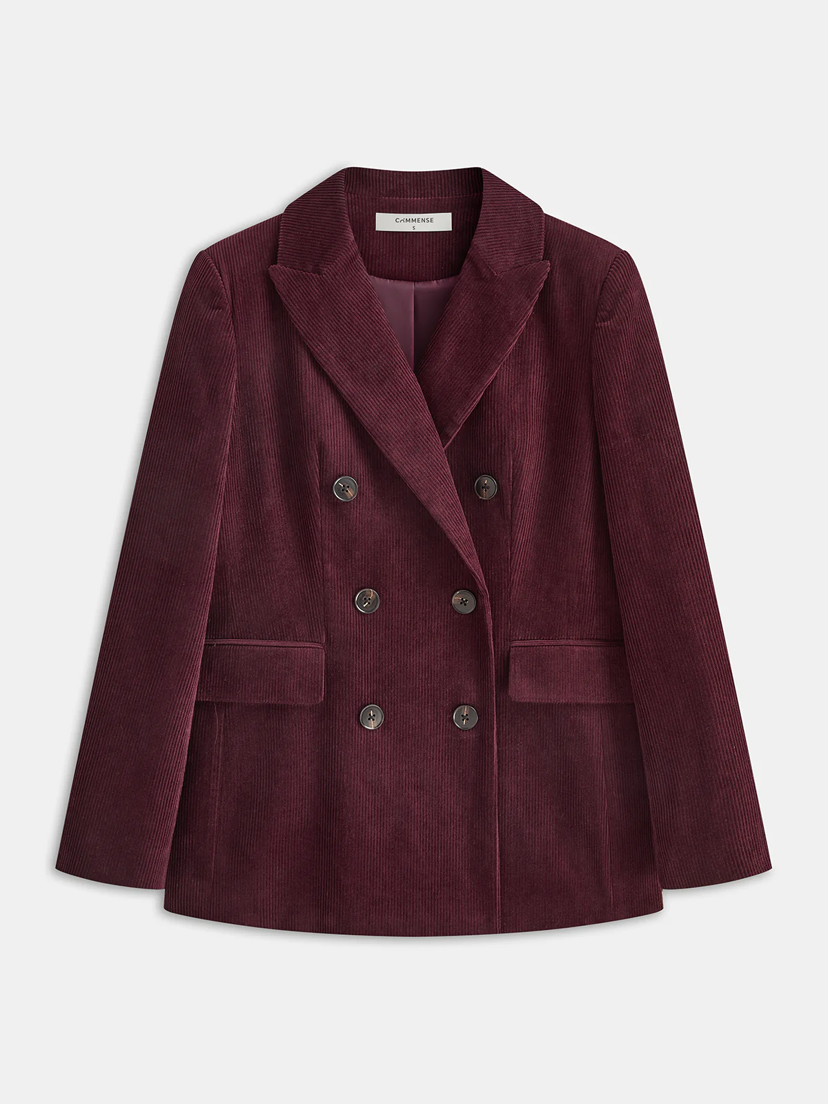 Corduroy Double-Breasted Blazer